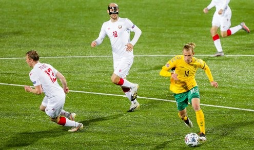 Лига наций. Литва - Беларусь. Фото - delfi.lt