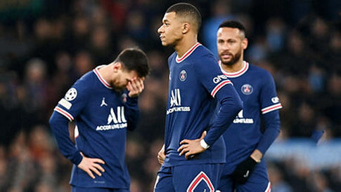 Лига чемпионов-2021/22. Манчестер Сити - Пари Сен-Жермен - 2:1. Месси, Неймар и Мбаппе