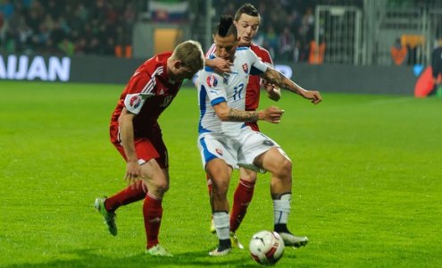 Квалификация ЕВРО-2016. Словакия - Беларусь. Марек Гамшик. Фото tasr.sk