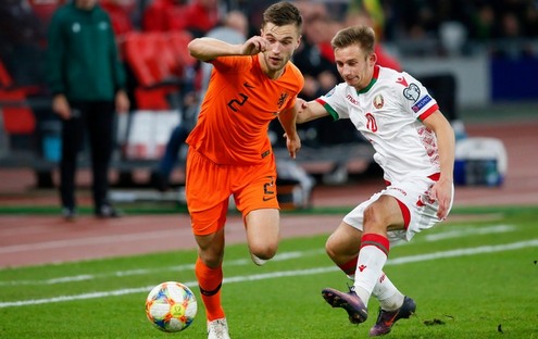 ЕВРО-2020. Беларусь - Нидерланды - 1:2. Иван Бахар. Фото - BSR Agency